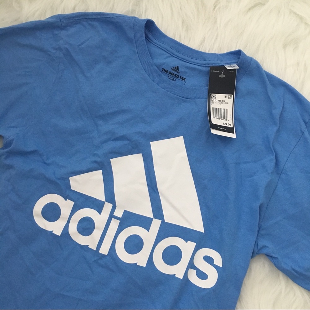 ⬇️$20 LAST ONE NWT Adidas blue tshirt - Picture 8 of 8